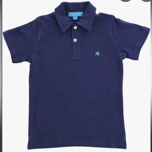NWT J. Bailey Boys Short Sleeve Navy Polo Shirt Size 12